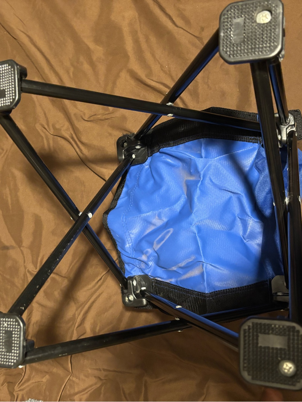 Foldable Blue Camping Stool - Picture 4 of 4